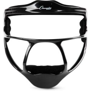 Champion Sports Magnesium Softball Face Mask – Lightweight Masks for Adults – Durable Head Guards – Premium Sports Accessories for Indoors and Outdoors – Black(Ultralight Magnesium (Adult Size))