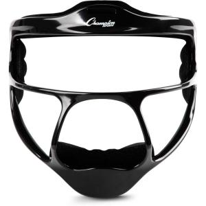 Champion Sports Magnesium Softball Face Mask – Lightweight Masks for Youth – Durable Head Guards – Premium Sports Accessories for Indoors and Outdoors(Black)