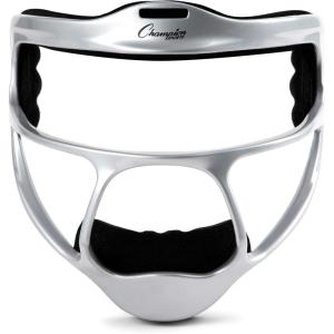 Champion Sports Magnesium Softball Face Mask – Lightweight Masks for Youth – Durable Head Guards – Premium Sports Accessories for Indoors and Outdoors(Silver)