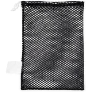 Champion Sports Mesh Equipment Bag – Heavy-Duty Nylon Drawstring Bag with Lock & ID Tag, Breathable Storage Sack for Balls, Swim Gear, Laundry & Toys, Multiple Sizes & Colors(Black)