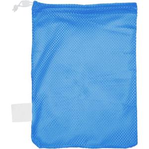 Champion Sports Mesh Equipment Bag – Heavy-Duty Nylon Drawstring Bag with Lock & ID Tag, Breathable Storage Sack for Balls, Swim Gear, Laundry & Toys, Multiple Sizes & Colors(Columbia Blue)