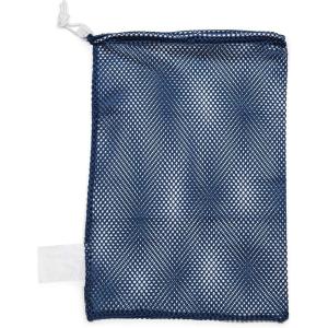 Champion Sports Mesh Equipment Bag – Heavy-Duty Nylon Drawstring Bag with Lock & ID Tag, Breathable Storage Sack for Balls, Swim Gear, Laundry & Toys, Multiple Sizes & Colors(Navy)