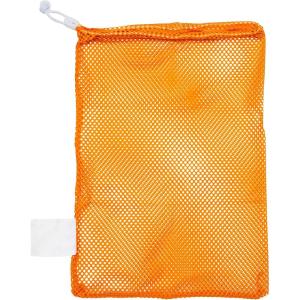 Champion Sports Mesh Equipment Bag – Heavy-Duty Nylon Drawstring Bag with Lock & ID Tag, Breathable Storage Sack for Balls, Swim Gear, Laundry & Toys, Multiple Sizes & Colors(Gold)