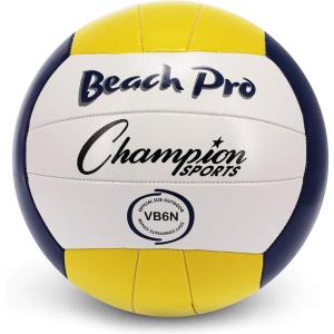 Champion Sports Official Synthetic Leather Volleyball(Blue/Yellow)