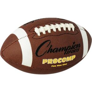 Champion Sports Pee Wee Size Pro Composite Leather Football, Brown