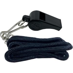 Champion Sports Plastic Whistle with Lanyard – 12 Pack