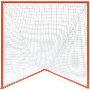 Champion Sports Pro & Collegiate Lacrosse Goal 6×6 ft Steel Frame for Men’s & Women’s Lacrosse, Training & Game Play(Orange Goal (No Net))