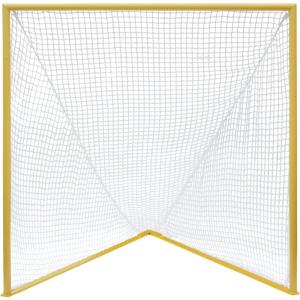 Champion Sports Pro & Collegiate Lacrosse Goal 6×6 ft Steel Frame for Men’s & Women’s Lacrosse, Training & Game Play(Yellow Goal (No Net))