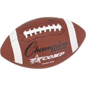 Champion Sports Pro & Composite Series Footballs – Water-Resistant Composite, Indoor/Outdoor, Official–Pee Wee Sizes(Composite (Junior Size))