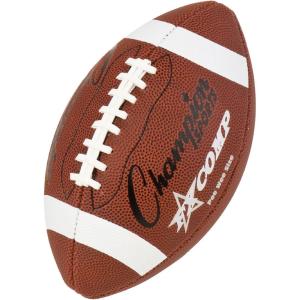 Champion Sports Pro & Composite Series Footballs – Water-Resistant Composite, Indoor/Outdoor, Official–Pee Wee Sizes(Pee Wee Size)