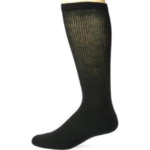 Champion Sports Rhino® All Sport Socks – Machine Washable Sport Sock – for Baseball, Football, Soccer – Cushioned Tube Sock – Stay-in-Place Fit – Size: Medium (8.5-10) – Black