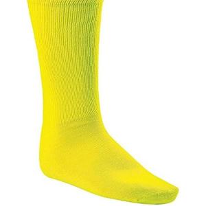 Champion Sports Rhino® All Sport Socks – Machine Washable Sport Sock – for Baseball, Football, Soccer – Cushioned Tube Sock – Stay-in-Place Fit – Size: Small (6.5-8.5) – Neon Yellow