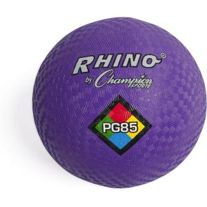 Champion Sports Rhino Playground Balls 8.5″D – Two Ply, Nylon Wound, PURPLE
