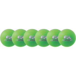 Champion Sports® Rhino Skin® Low Bounce Dodgeball Sets & Singles for Playground, PE, Backyard & League Games – Team Sports Equipment for Youth & Adults(Neon Green)