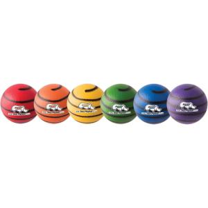 Champion Sports Rhino Skin Medium Bounce Dodgeballs(6.3″ Set of 6 – Swirl)