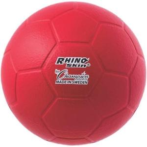 Champion Sports Rhino Skin Molded Foam Size 4 Soccer Ball, Red