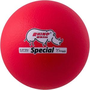 Champion Sports Rhino Skin Special Playground Ball(Neon Red)