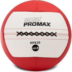 Champion Sports Rhino Slam Ball, 4-30 lb. Non-Slip Grip, Weightlifting, Crossfit, Home Gym, Fitness, 14″ Diameter Balls, Optional Storage Rack/Tree Sold Separately(25 LBS)
