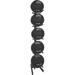 Champion Sports Rhino Slam Ball, 4-30 lb. Non-Slip Grip, Weightlifting, Crossfit, Home Gym, Fitness, 14″ Diameter Balls, Optional Storage Rack/Tree Sold Separately(U-Ring Single Storage Tree)