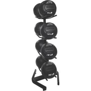 Champion Sports Rhino Slam Ball, 4-30 lb. Non-Slip Grip, Weightlifting, Crossfit, Home Gym, Fitness, 14″ Diameter Balls, Optional Storage Rack/Tree Sold Separately(U-Ring Double Storage Tree)