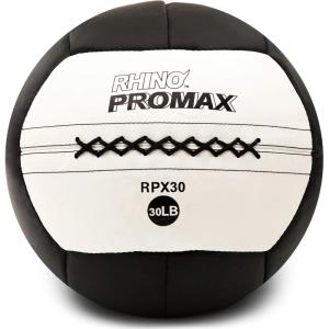 Champion Sports Rhino Slam Ball, 4-30 lb. Non-Slip Grip, Weightlifting, Crossfit, Home Gym, Fitness, 14″ Diameter Balls, Optional Storage Rack/Tree Sold Separately(30 LBS)
