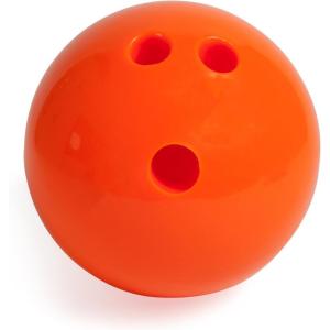 Champion Sports Rubberized Plastic Bowling Ball – 3 LB Orange