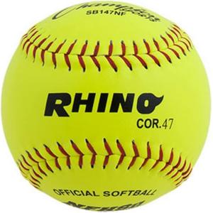 Champion Sports® Softballs – Leather & Synthetic Softballs for Practice or Game Play, Multiple Sizes, Cores & Styles, NFHS Approved & Training Sets Available(Leather Poly Core (Pack of 12))