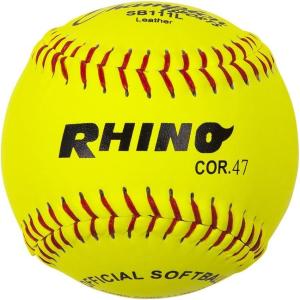 Champion Sports® Softballs – Leather & Synthetic Softballs for Practice or Game Play, Multiple Sizes, Cores & Styles, NFHS Approved & Training Sets Available(Leather Cork Core (Pack of 12))