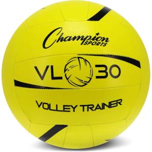 Champion Sports Training Volleyball, Indoor and Outdoor, with Soft, Hand-Sewn Nylon Panels – Multiple Styles(Size 10 (20% Lighter))