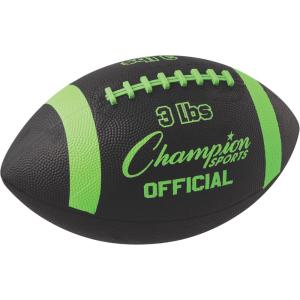 Champion Sports Weighted Football(Black/Neon)