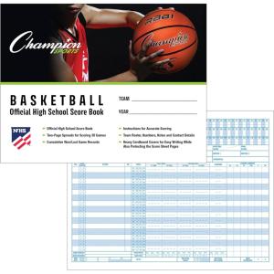 Champion Sports unisex BB1 coach and referee scorebooks, White, 30 GAMES US