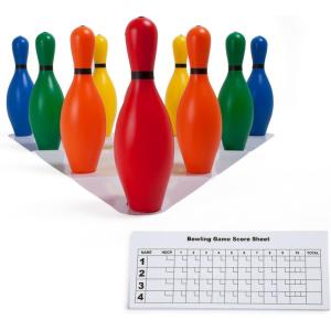 Champion SportsWeighted Foam Bowling Pin Set(Multicolored)