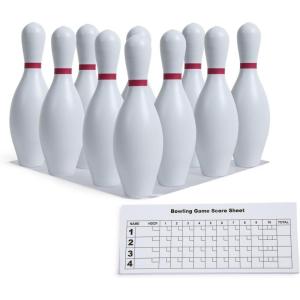 Champion SportsWeighted Foam Bowling Pin Set(White)