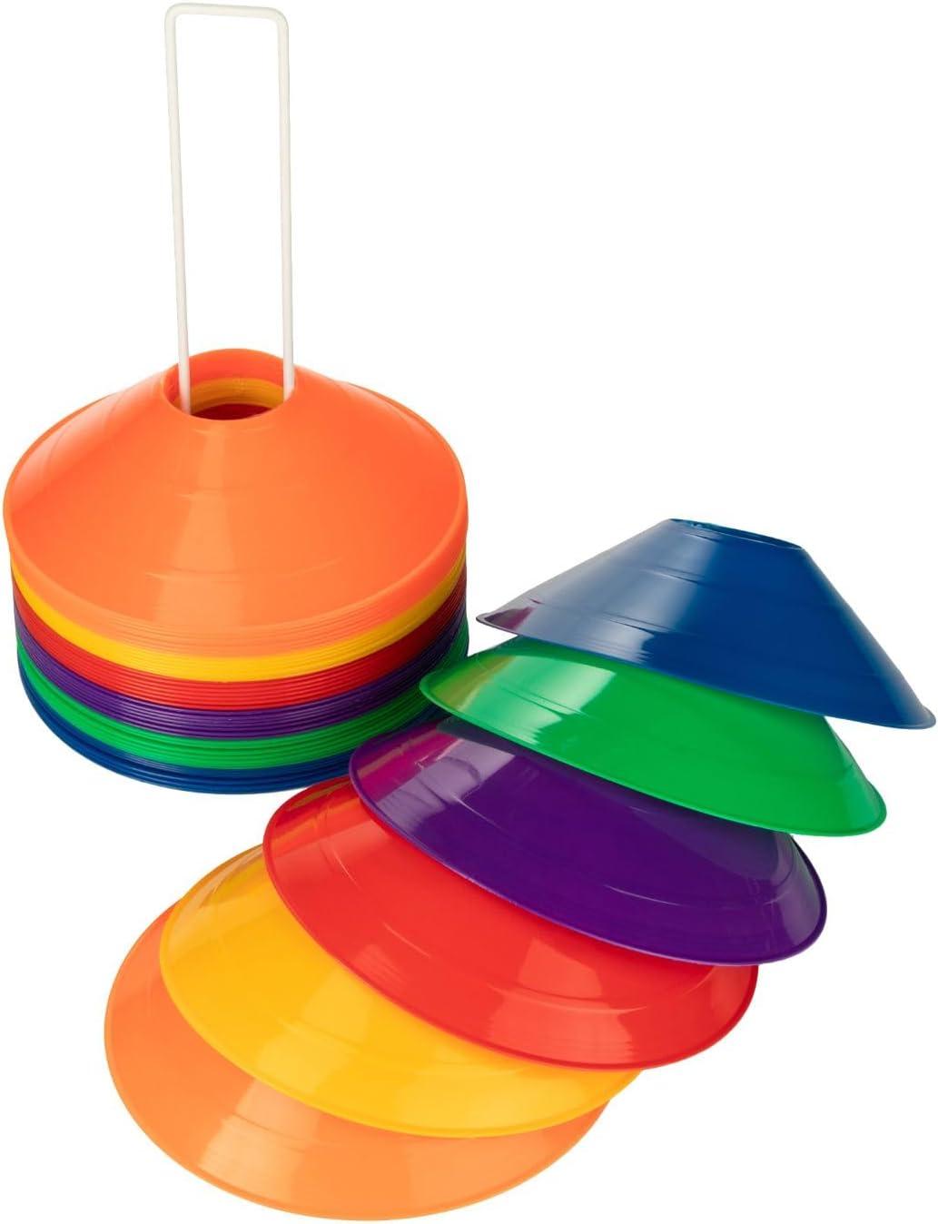 image:imageChampion Sports 75 Diameter Flexible Saucer Field Cone for Athletics and Social Distancing Assorted Color Set of 48