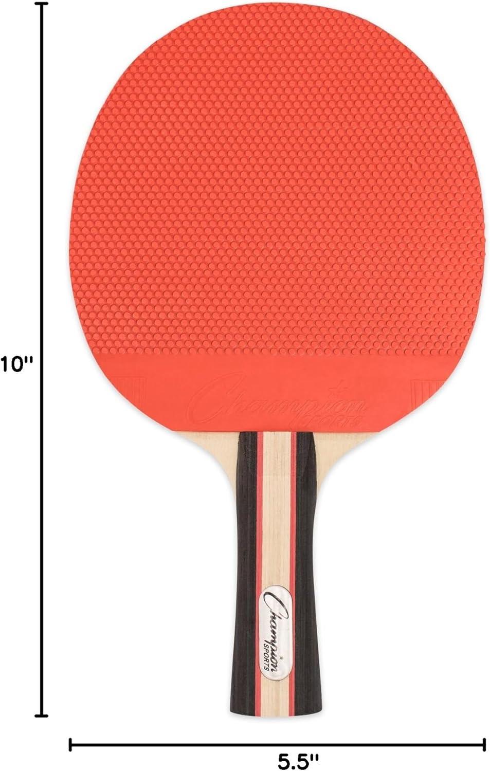 image:imageChampion Sports PN6 Table Tennis Paddle Black 512 x 10 x 12