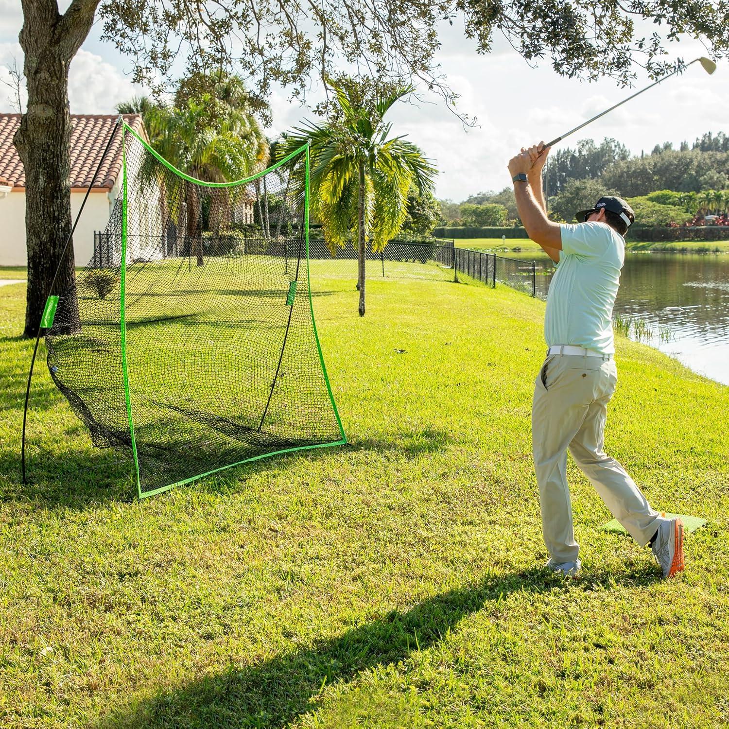 image:imageChampion Sports Rhino Flex Golf Net 7 x 7 Practice Net with Target for Enhanced Precision