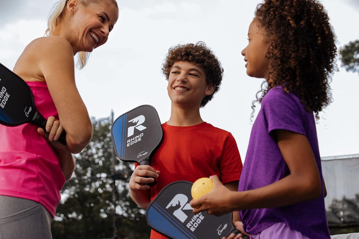 image:imageChampion Sports Rhino Pickleball Paddles Indoor or Outdoor Pickleball Paddles in Wood Aluminum Fiberglass Graphite Multiple StylesRhino Edge Wood