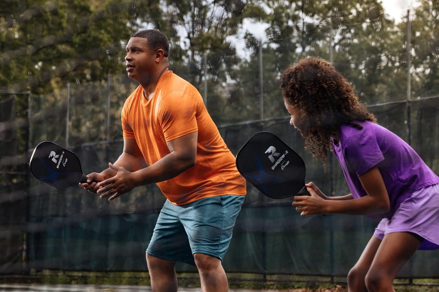 image:imageChampion Sports Rhino Pickleball Paddles Indoor or Outdoor Pickleball Paddles in Wood Aluminum Fiberglass Graphite Multiple StylesRhino ShadowX Fiberglass