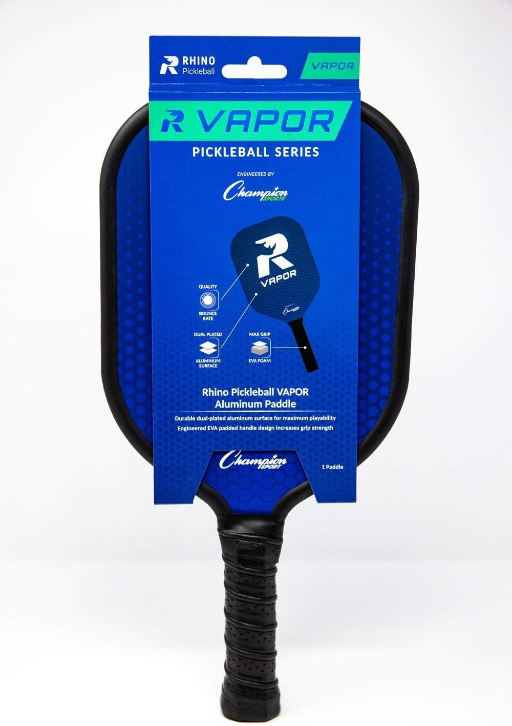 image:imageChampion Sports Rhino Pickleball Paddles Indoor or Outdoor Pickleball Paddles in Wood Aluminum Fiberglass Graphite Multiple StylesRhino Vapor Aluminum