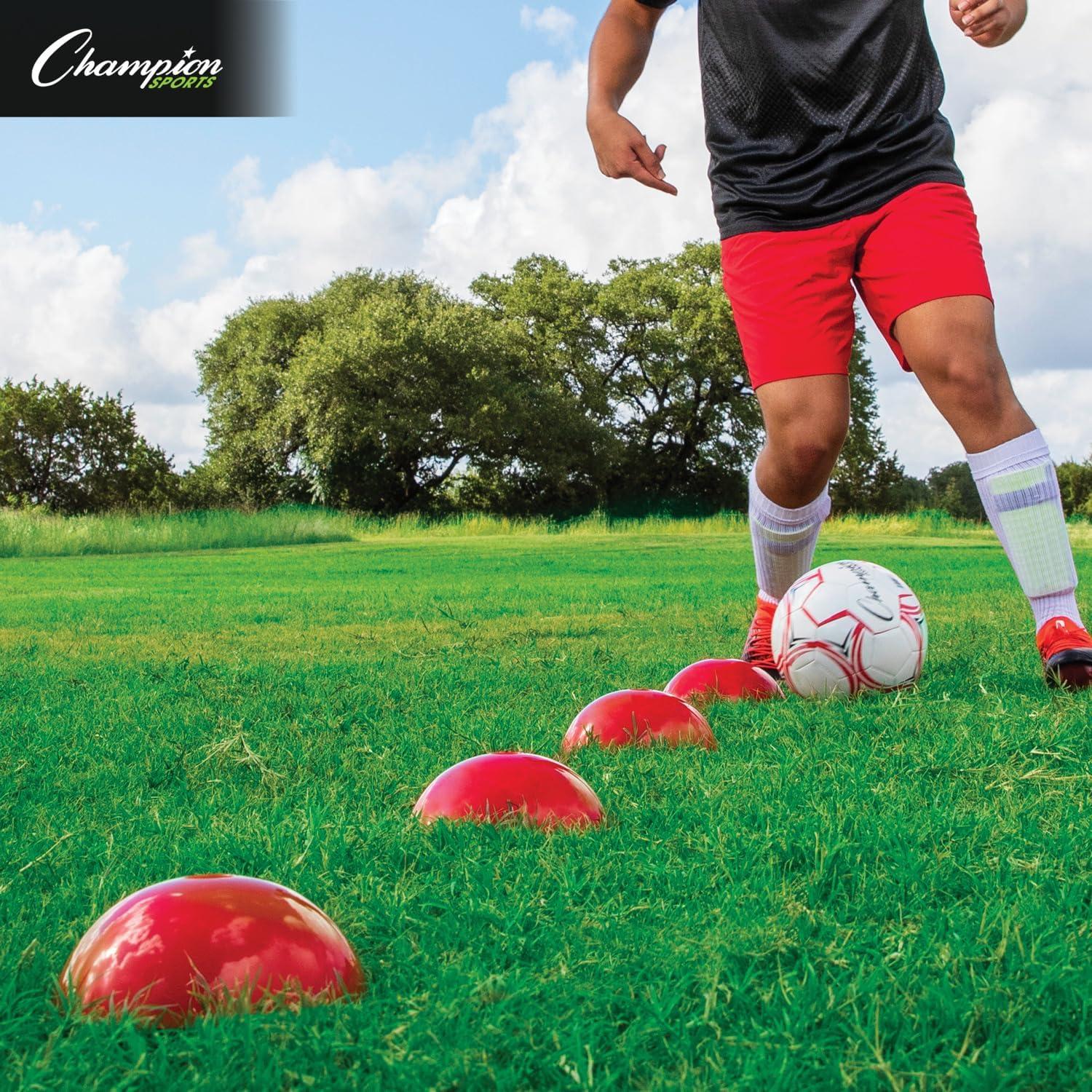image:imageChampion Sports Soft Dome Cone Sets for Athletics and Social Distancing Assorted Colors
