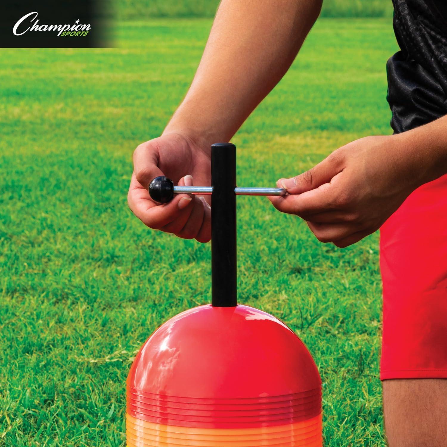 image:imageChampion Sports Soft Dome Cone Sets for Athletics and Social Distancing Assorted Colors