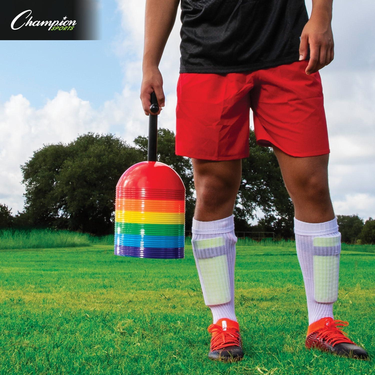 image:imageChampion Sports Soft Dome Cone Sets for Athletics and Social Distancing Assorted Colors