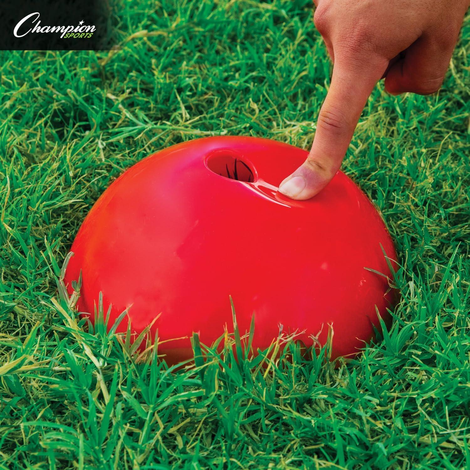 image:imageChampion Sports Soft Dome Cone Sets for Athletics and Social Distancing Assorted Colors