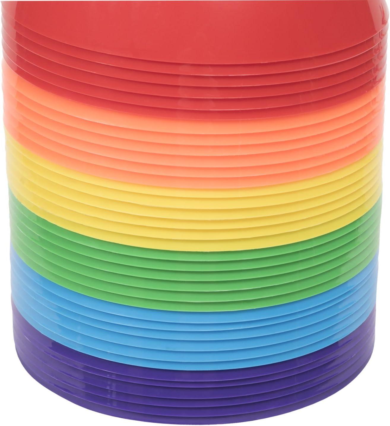 image:imageChampion Sports Soft Dome Cone Sets for Athletics and Social Distancing Assorted Colors