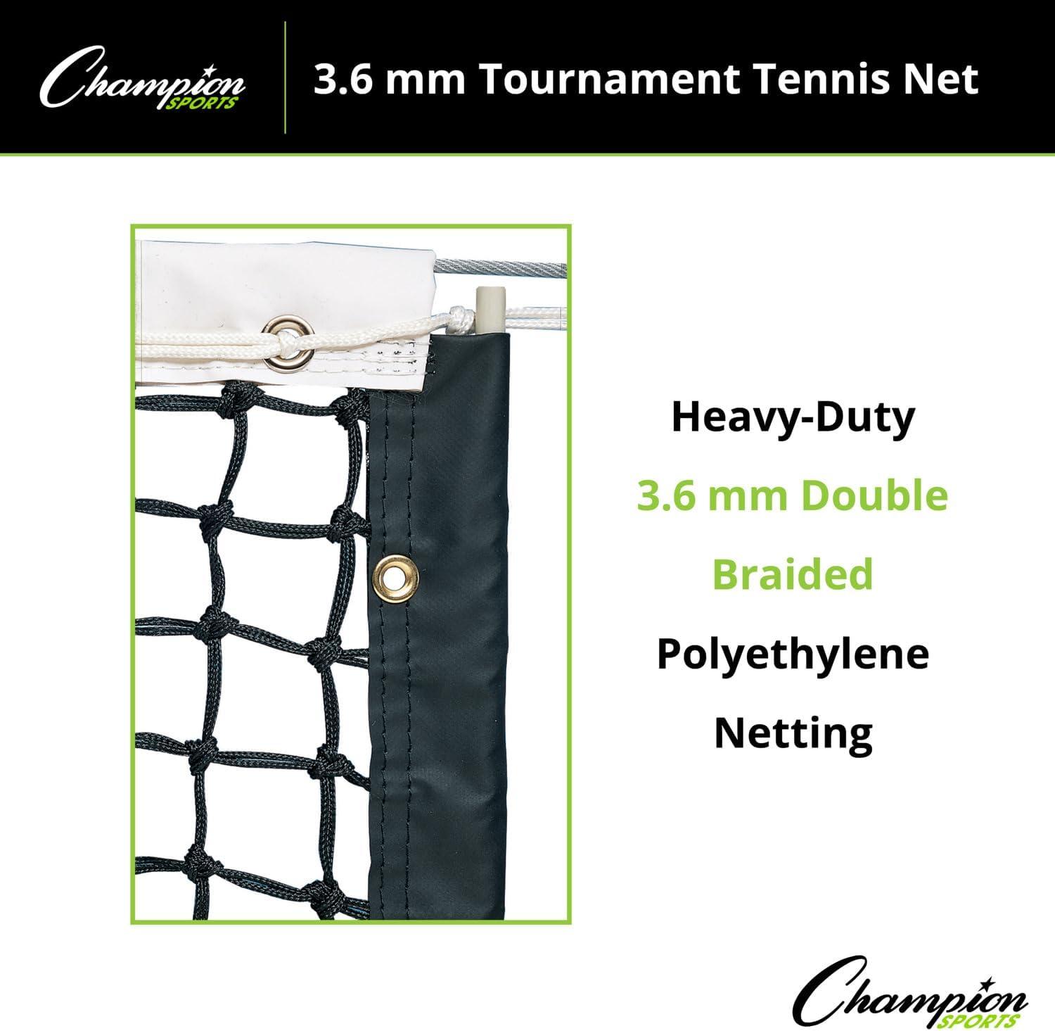 image:imageChampion Sports36 mm Tournament Tennis NetBlack