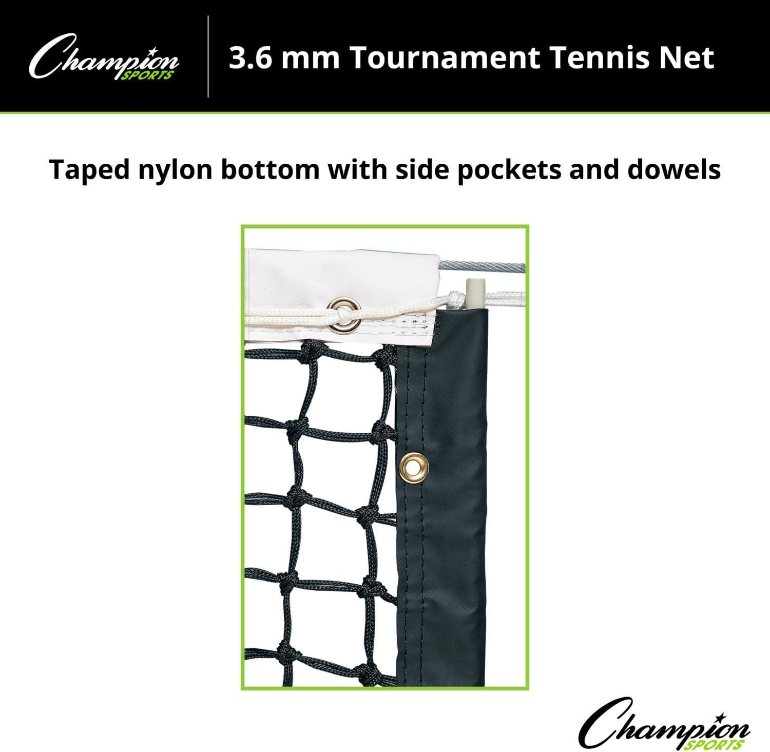 image:imageChampion Sports36 mm Tournament Tennis NetBlack