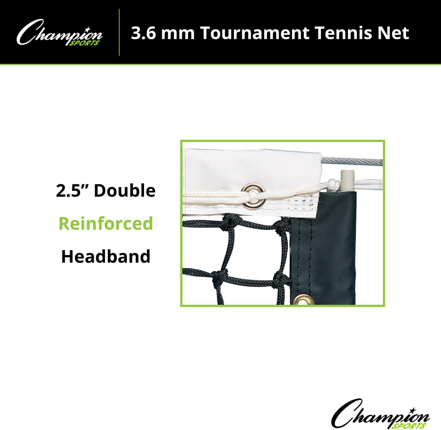 image:imageChampion Sports36 mm Tournament Tennis NetBlack