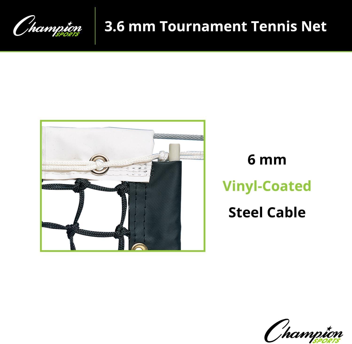 image:imageChampion Sports36 mm Tournament Tennis NetBlack