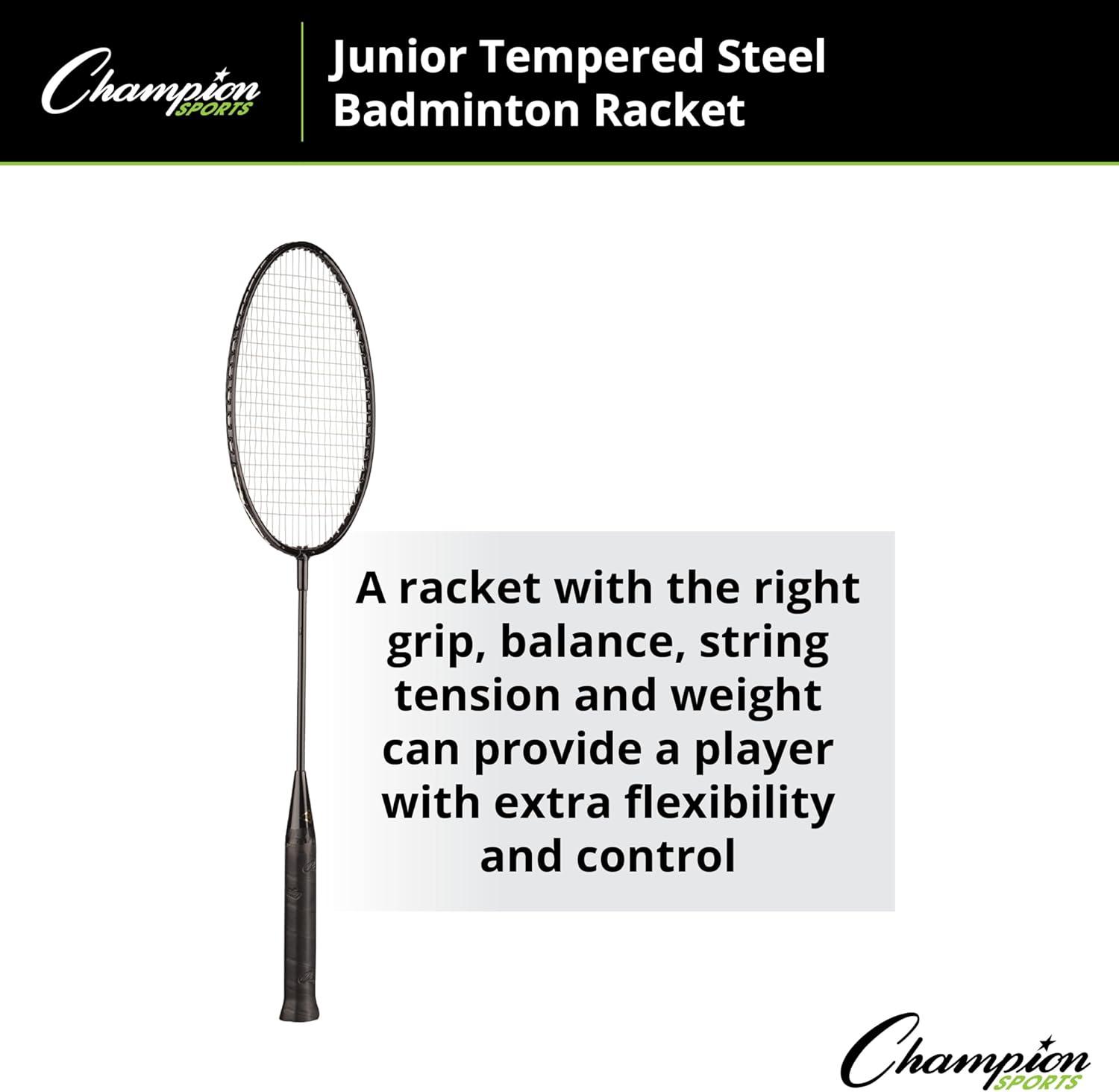 image:imageChampion SportsTempered Steel Badminton RacketBlack