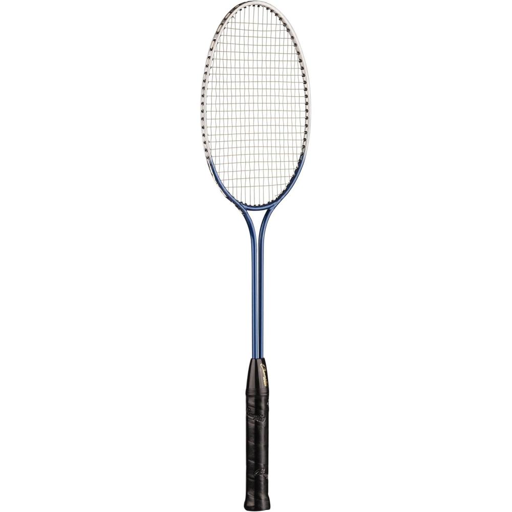 image:imageChampion Sports 24 Twin Shaft Badminton Racket with Nylon Coated Steel Strings Single Racket SilverBlue for Beginners